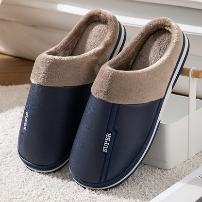 Chaussons bleus ouverts pour hommes