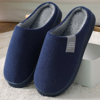 chaussons d'hiver bleu pour hommes